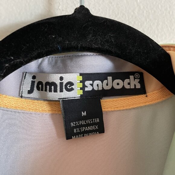 Jamie Sadock Women M Golf Athletic Stratus Ombre Striped Sleeveless 1/4 Zip Top - Picture 10 of 14